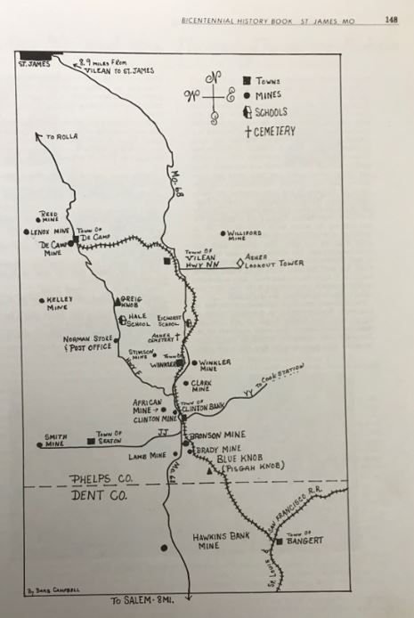 Phelps Co., MO Bicentennial Map